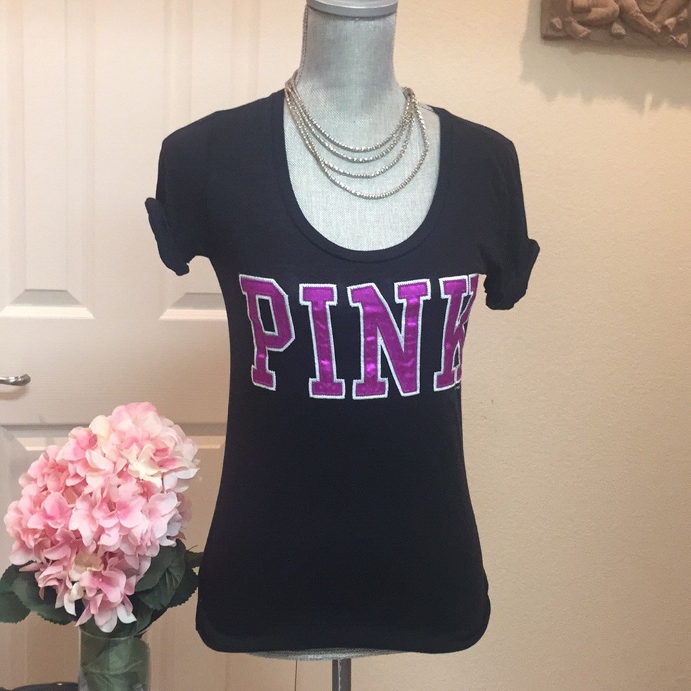 Black Victoria's Secret Pink 86 Shirt